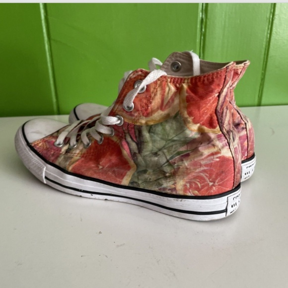 Converse Mens 7.5 / Womens 9.5 All Star Chuck Taylor Hi Grapefruit Print Sneaker - Picture 4 of 7